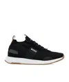 Hugo Boss Titanium-runn-knst-n Sneaker In Black