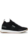 Hugo Boss Titanium-runn-knst-n Sneaker In Black