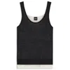 Hugo Boss Knitted Vest Top With Layered Design