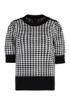 Hugo Boss Boss Knitted Viscosa-blend Top In Black