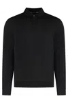 Hugo Boss Ulex Longsleeved Polo Shirt In Black