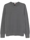 Hugo Boss Crew-neck Sweatshirt In Grey