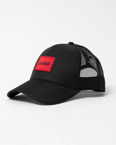 Hugo Boss Kody Mens Logo Patch Cap In Black