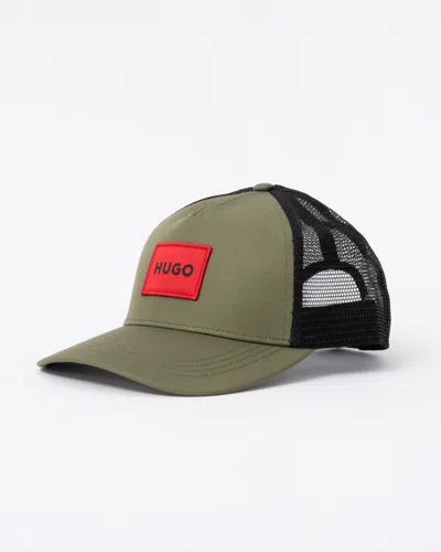 Hugo Boss Kody Mens Logo Patch Cap In Red