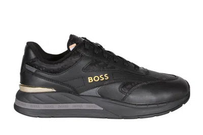 Pre-owned Hugo Boss Kurt_runn_mnmx Men's Sneakers In Black 50502901-007
