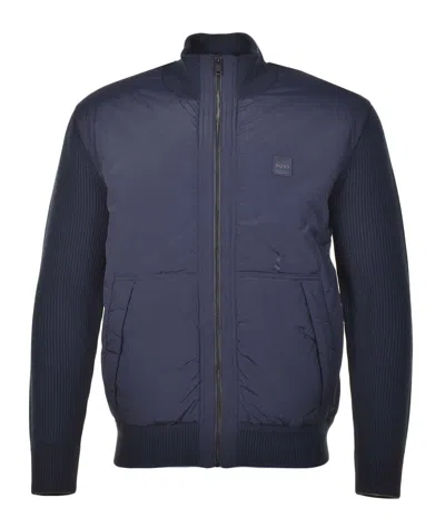 Hugo Boss Kydalbrio Knitted Full Zip Cardigan Dark Blue