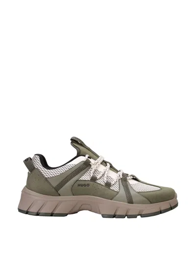 Hugo Boss Dark Beige Kyle Runner Sneakers In Neturals