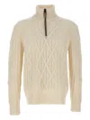 Hugo Boss Harpreno Virgin Wool And Cashmere Sweater In White
