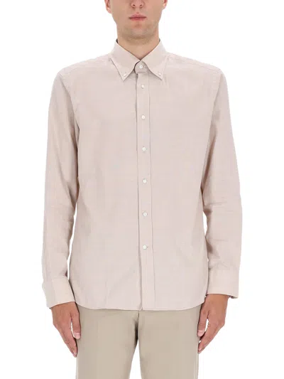 Hugo Boss Boss Lhays Shirt In Neutral
