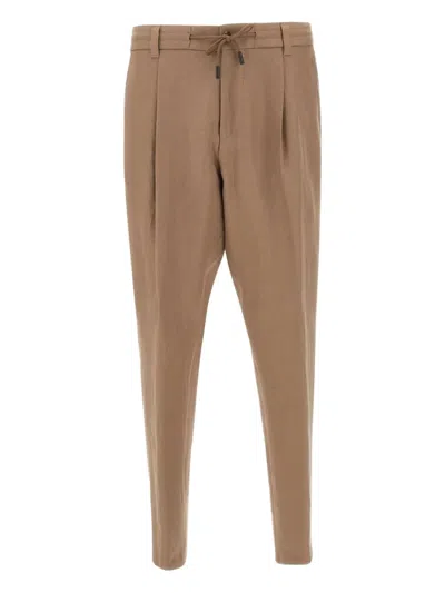 Hugo Boss L-peet Straight-leg Trousers In Neutrals