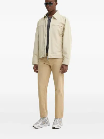 Hugo Boss Label-patch Jeans In Neutral