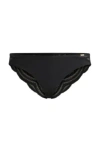 Hugo Boss Lace-trim Briefs With Logo Detail In Black