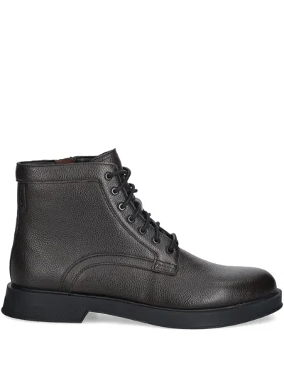 Hugo Boss Lace-up Boots In Brown