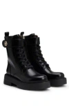 Hugo Boss Black Double B Monogram Boots In Black