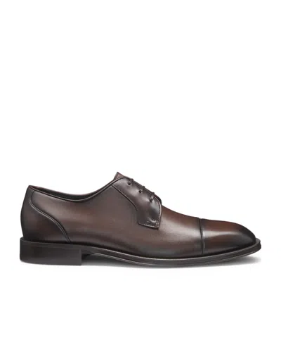 Hugo Boss Lace-up Derby Shoes In Brown