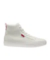 Hugo Boss Lace-up High-top Sneakers In White