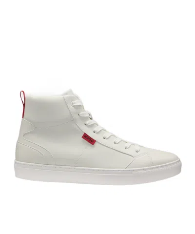 Hugo Boss Lace-up High-top Sneakers In White