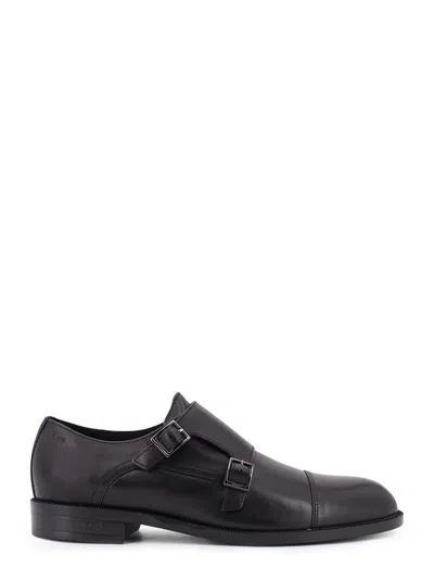 Hugo Boss Lace-up Leather Shoes In Black