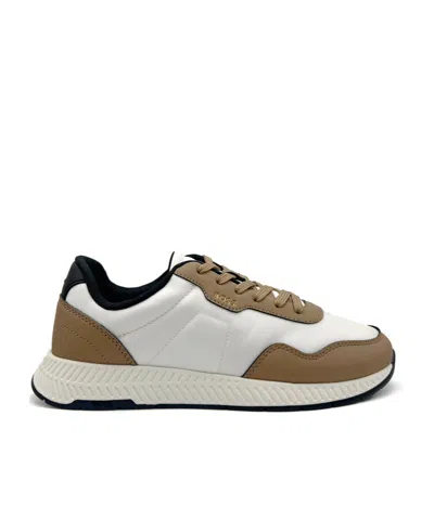 Hugo Boss Lace-up Low-cut Casual Shoes In Multicolor