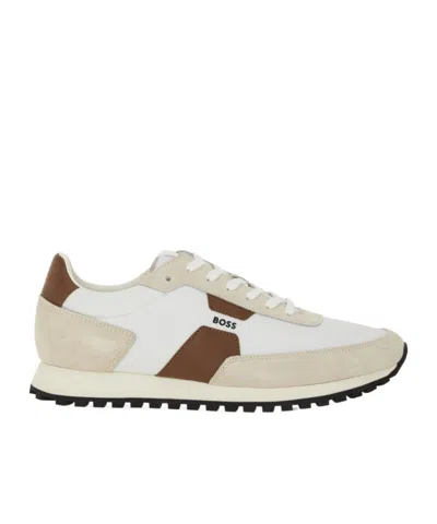 Hugo Boss Lace-up Low-top Casual Shoes In Multi