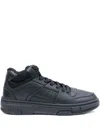 Hugo Boss Lace-up Panelled Sneakers In Multi