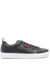 Hugo Boss Logo-tag Sneakers In Blue