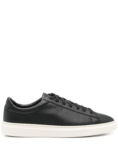 Hugo Boss Lace-up Sneakers In Black