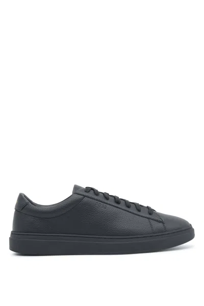 Hugo Boss Lace-up Sneakers In Black