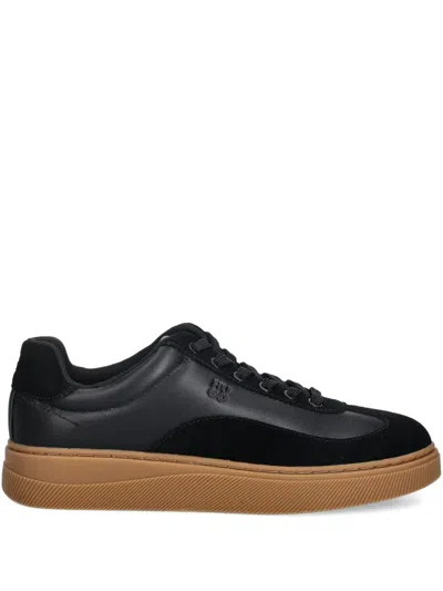 Hugo Boss Lace-up Sneakers In Black