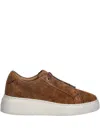 Hugo Boss Lace-up Sneakers In Brown