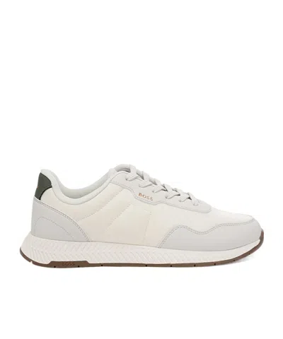 Hugo Boss Lace Up Sneakers In White