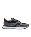 Hugo Boss Laced Sneakers In Black