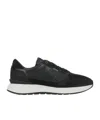 Hugo Boss Laced Sneakers In Black