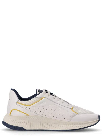 Hugo Boss Laced Sneakers In White