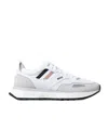 Hugo Boss White Runner Style Hybrid Sneakers With Eva Rubber Sole In White