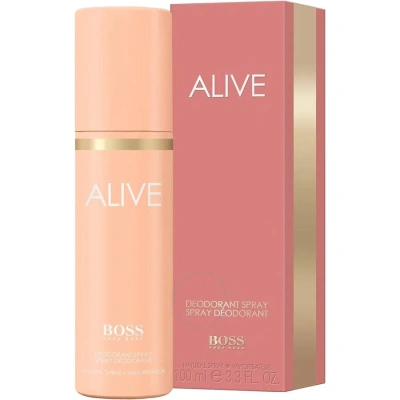 Hugo Boss Ladies Boss Alive Deodorant Spray 3.4 oz Fragrances 3614229371611 In White
