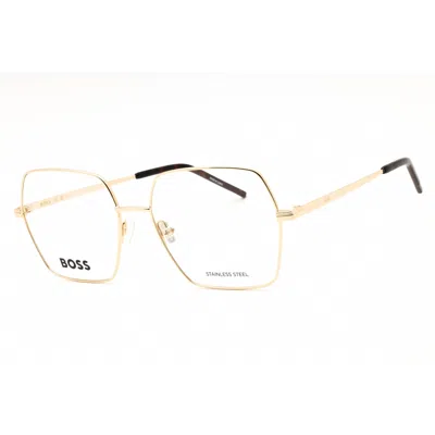 Hugo Boss Ladies Gold Tone Oversized Eyeglass Frames Boss1592