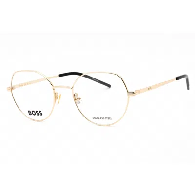Hugo Boss Ladies Gold Tone Round Eyeglass Frames Boss1591