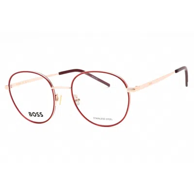 Hugo Boss Ladies Gold Tone Round Eyeglass Frames Boss1594