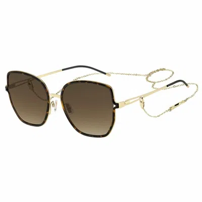 Hugo Boss Ladies' Sunglasses  Boss-1392-s-8so  57 Mm Gbby2 In Brown
