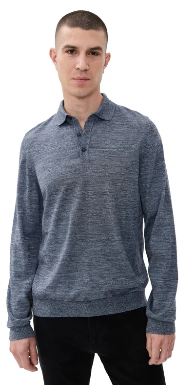 Hugo Boss Lancione Knit Collared Shirt Open Grey