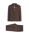 Hugo Boss Boss Hanry Linen Two-pieces Suit In Brown