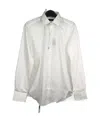Hugo Boss Lapel Long-sleeved Shirt In White