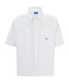 Hugo Boss Lapel Short-sleeved Shirt In White