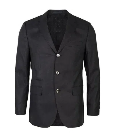 Hugo Boss Lapel Suit Jacket In Black