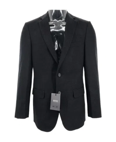 Hugo Boss Lapel Suit Jacket In Black