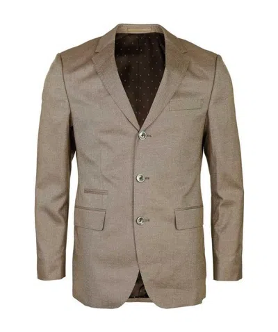 Hugo Boss Lapel Suit Jacket In Gray