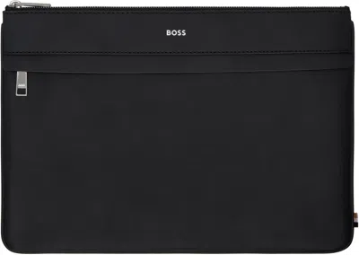 Hugo Boss Large Document Bag In Black