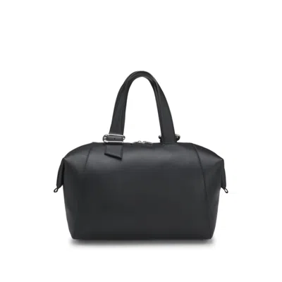 Hugo Boss Large Tote Bag With Adjustable Size In Black