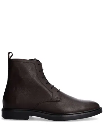 Hugo Boss Larry Boots In Brown